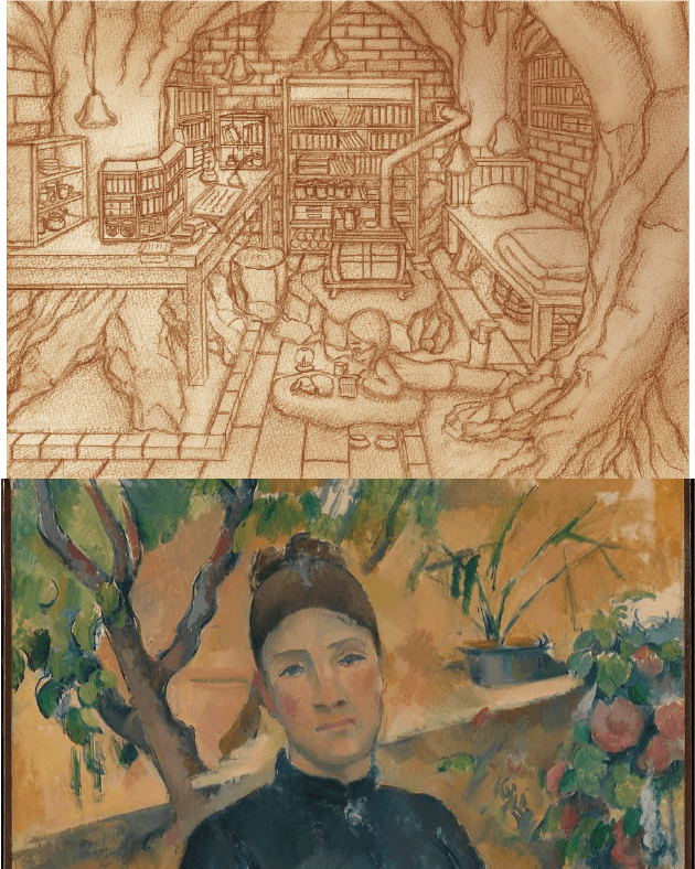 ポール・セザンヌによる肖像画を含む画像